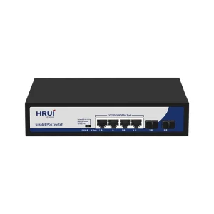 سوئیچ 4 پورت HRUI POE مدل HR901-AFG-42NS-120