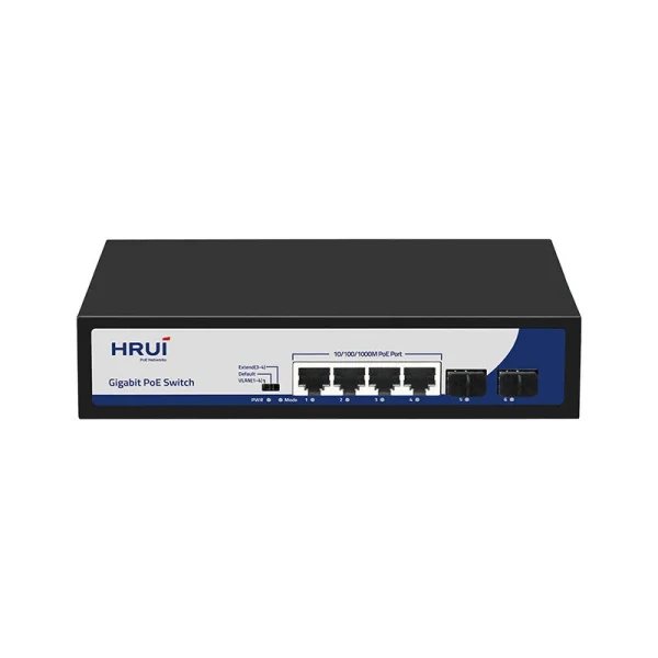 سوئیچ 4 پورت HRUI POE مدل HR901-AFG-42NS-120