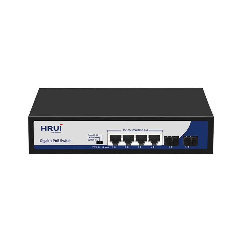 سوئیچ 4 پورت HRUI POE مدل HR901-AFG-42NS-120