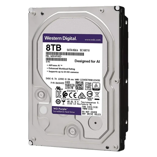 هارددیسک اینترنال وسترن دیجیتال مدل Purple WD84PURZ ظرفیت 8 ترابایت - تصویر 4
