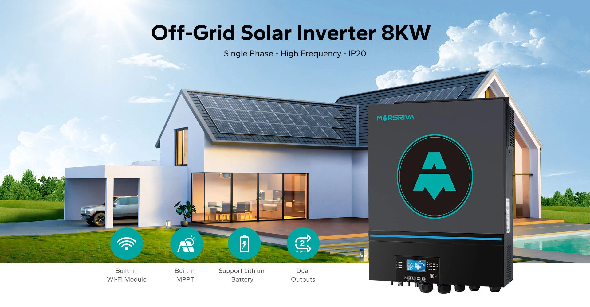 سانورتر MR-SPF8000M TWIN محصولی هیبریدی از برند MARSRIVA با توان نامی 8000W