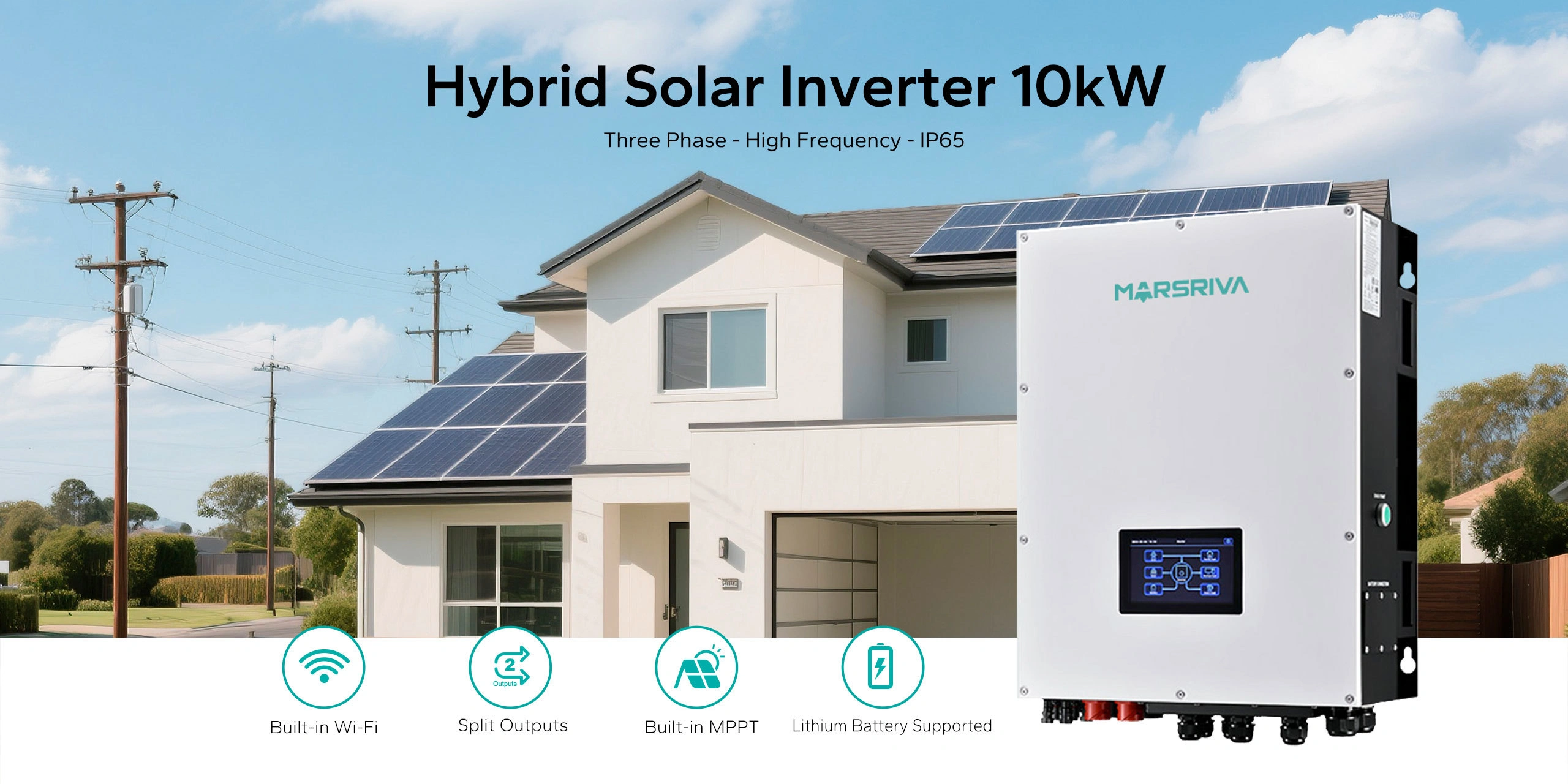 اینورتر خورشیدی 10KW برند MARSRIVA